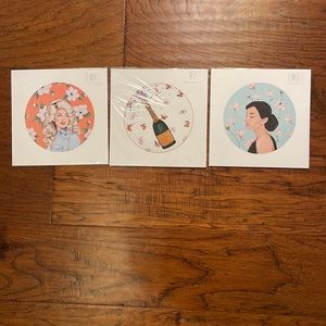3 pack of wall print outs